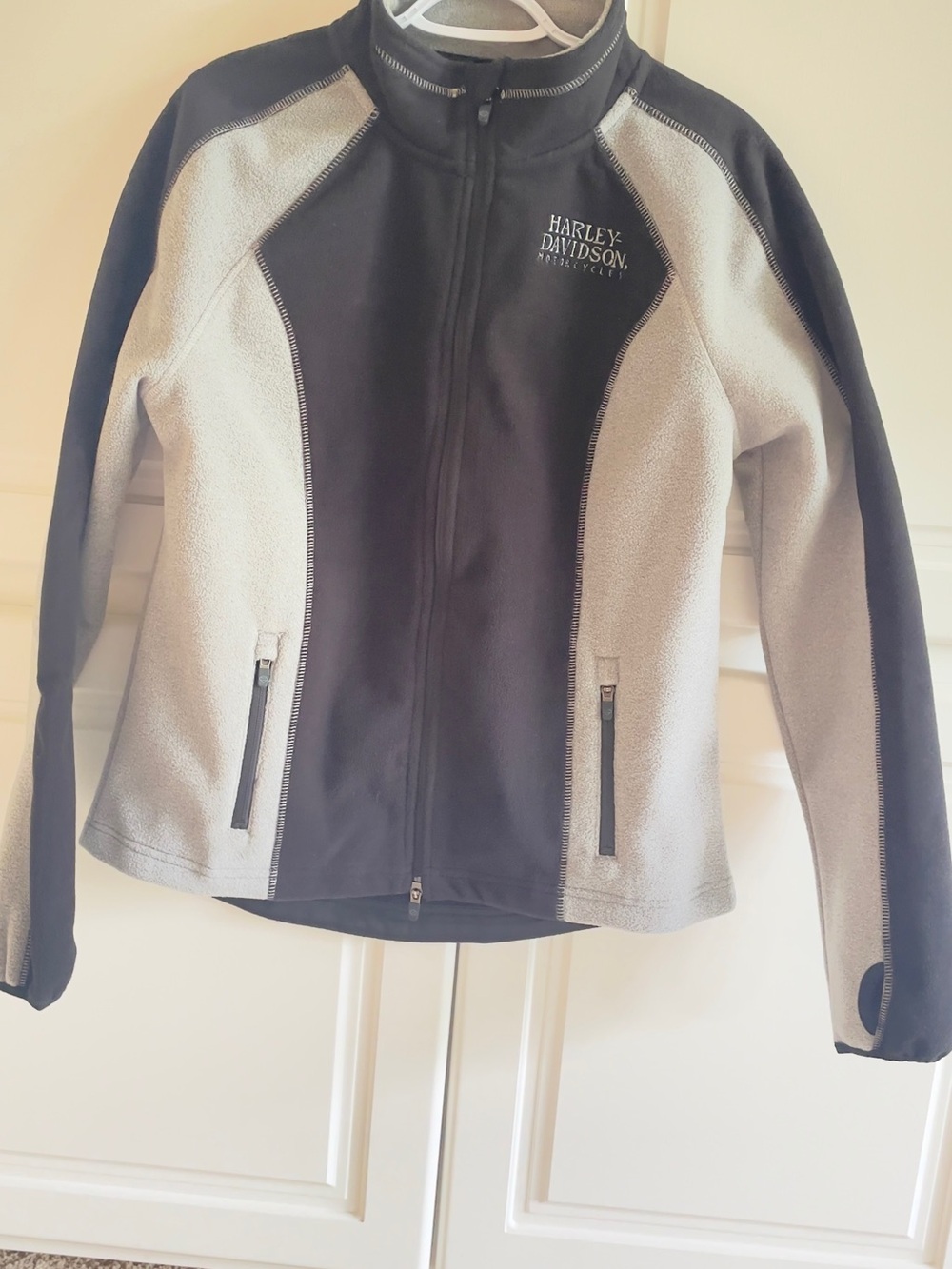Harley-Davidson Black and Gray Fleece Utility Jacket